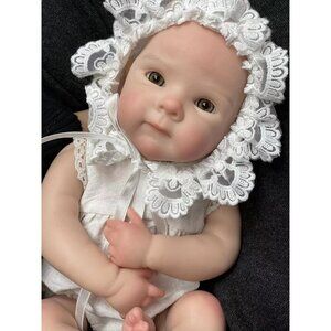 🆕13inch Silicone Reborn Baby Girl Realistic Newborn Baby Doll Life Baby Doll